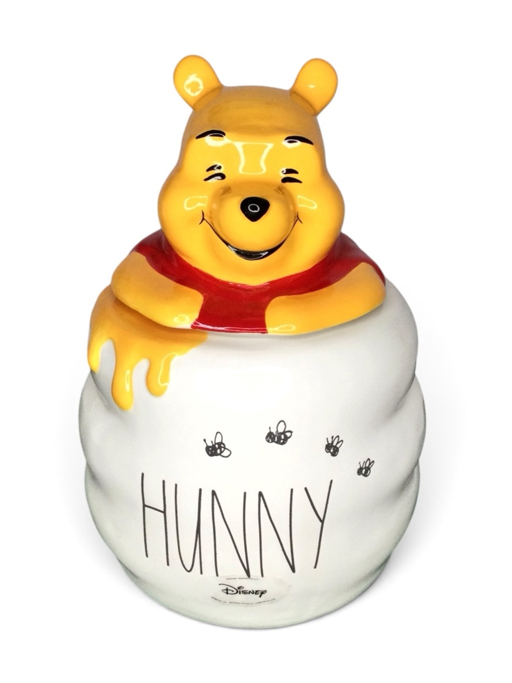 Disney x Rae Dunn Winnie The Pooh “Hunny” Giant Cookie Jar - NWT - Picture 12 of 13